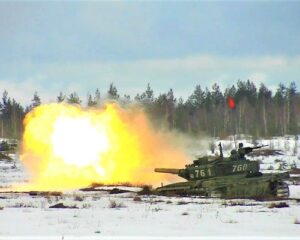 Окружной этап конкурса «Танковый биатлон».