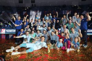Столичная дружина вновь завоевала чемпионский титул спустя тринадцать лет. Фото ВК «Динамо».