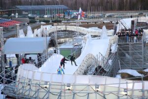 Райдеры соревновались в Подмосковье.