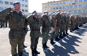 На ритуале вручения Боевого знамени в ДШБр - одно из лучших её  подразделений.