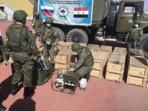 В связи с дефицитом электроэнергии ЦПВС передаёт в нуждающиеся населённые пункты доставленные из России электрогенераторы.