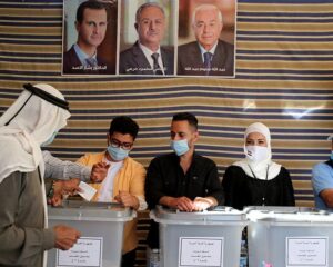 Досрочное голосование сирийских граждан, находящихся в Ливане, на выборах президента Сирии, которые пройдут 26 мая.