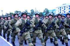 Тренируются сахалинские армейцы.