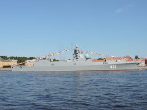 Участник МВМС-2021 фрегат проекта 22350 «Адмирал Касатонов».