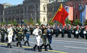 Парадный расчёт армии КНР на военном параде в Москве в ознаменование 75-й годовщины Победы в Великой Отечественной войне, 24 июня 2020 г. 