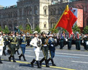 Парадный расчёт армии КНР на военном параде в Москве в ознаменование 75-й годовщины Победы в Великой Отечественной войне, 24 июня 2020 г.