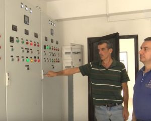 На новой водонапорной станции в провинции Латакия.