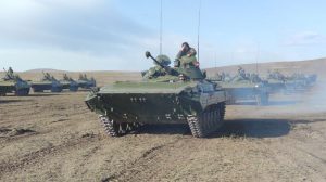 Не смолкает над осенней степью рокот