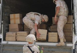 Местные жители благодарят миротворцев