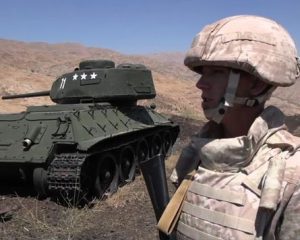 Российские военные полицейские обеспечивают безопасность в районе Голан.