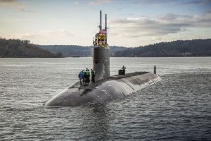 США Столкнулась с подводной горой.