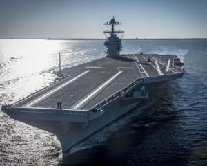 США «Джеральд Форд» готовится к боевой службе.