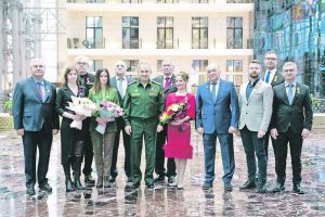 Во время встречи с журналистами, освещающими деятельность Вооружённых Сил.