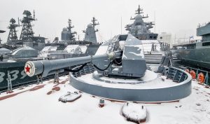 Красавец-корвет «Гремящий» в пункте постоянной дислокации.