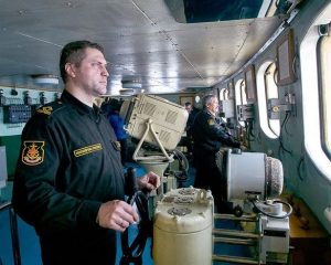 В акватории Финского залива.