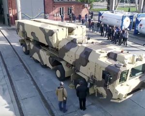 Макетный образец пусковой установки ОТРК «Гром-2» (фото КБ «Южное»).