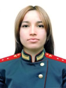 Прапорщик Екатерина ИВАНОВА.