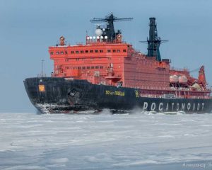 Станция спутниковой связи семейства «Центавр» на атомном ледоколе «50 лет Победы».