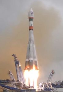 Пуск ракеты-носителя «Союз-2.1А» с космодрома Плесецк