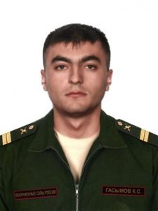 Младший сержант Камран ГАСЫМОВ.