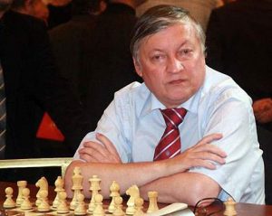 Многократный чемпион мира по шахматам Анатолий КАРПОВ.