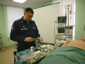 Работа на симуляционном оборудовании.