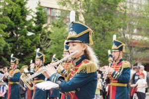 Идут музыканты главного военного откестра страны