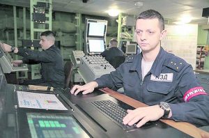 За боевой работой – командир зенитного дивизиона.
