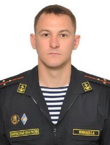 Гвардии старший лейтенант Степан МИНАЕВ.