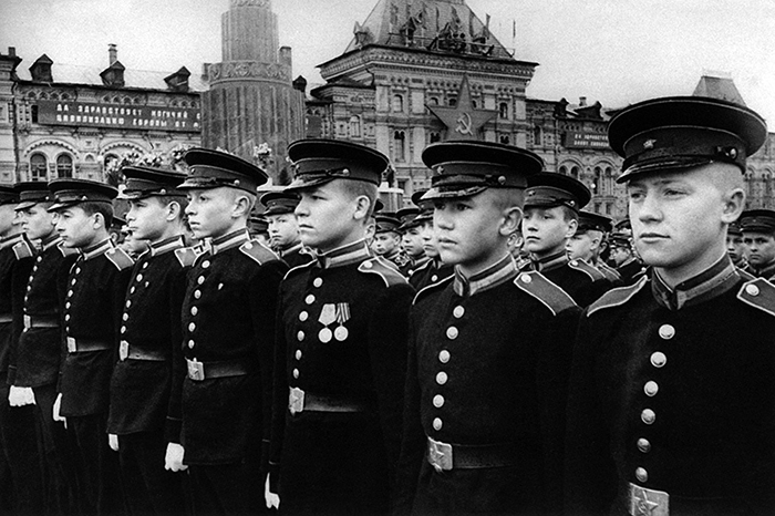 Суворовцы на Параде Победы в Москве, 24 июня 1945 г.