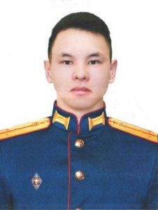Старший лейтенант  Ержан ШАПЕНОВ.