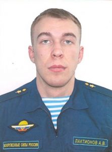 Рядовой Андрей Лактионов.