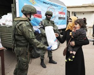Российские военнослужащие доставили гуманитарный груз в провинцию Эс-Сувейда