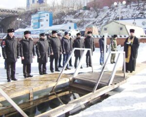 В купель – у берега Японского моря