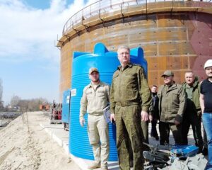 Военстроевцы доставили «сердце водовода».