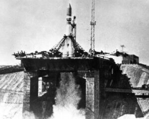 Стартовая площадка на Байконуре.
