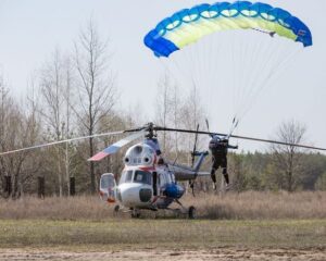 В небе над Волгой.