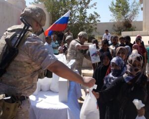 Российские военнослужащие провели гуманитарную акцию в провинции Хасеке