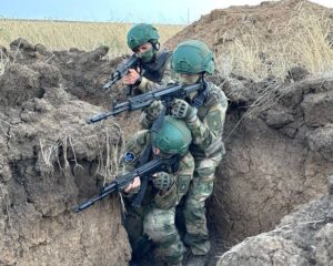 Казацкая разведка готовится к бою.