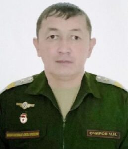 Старший сержант Чингис ОЧИРОВ.