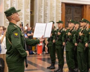 Приняли присягу в Музее Победы.