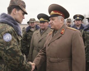 Из первых миротворцев.