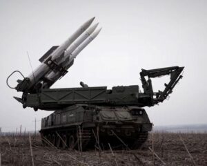 Зенитный купол над Мариуполем.