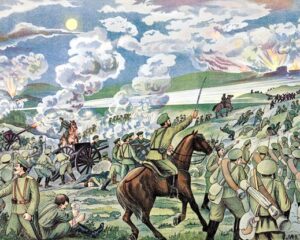 Осада Перемышля. Рисунок неизвестного художника, 1915 год.