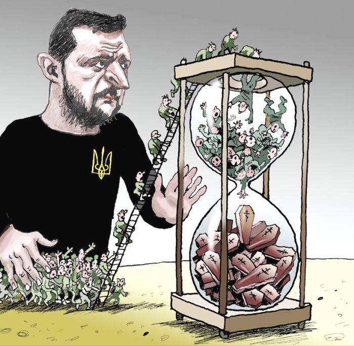 Карикатура «Боевого карандаша»