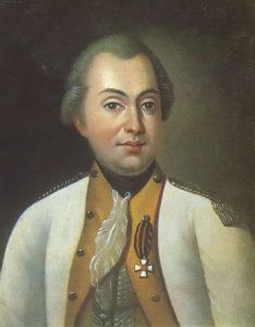 М.И. Кутузов в мундире полковника Луганского пикинёрного полка с орденом Св. Георгия 4-й степени. Картина П. Ротари.