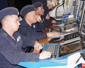 На командирском мостикекорвета «Стойкий».