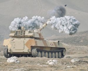 Разгром условного противника на верхнем ярусе ущелья.