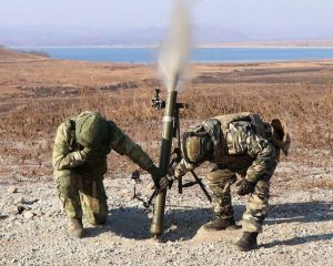 Миномётчики на острие атаки.