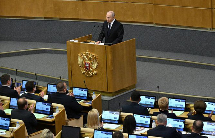 Владимир ПУТИН: Нас не сломить и не запугать никому.